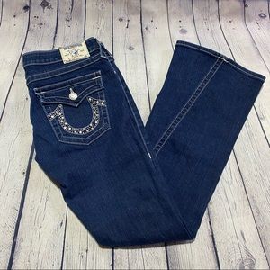 Size 30 true religion dark wash flare leg jeans